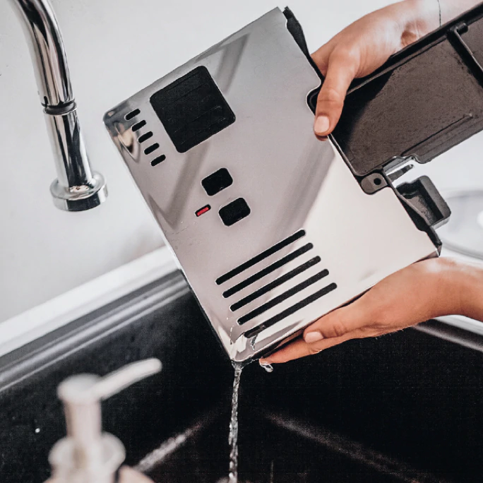 ทำความสะอาดตัวกรองกาแฟได้ง่าย